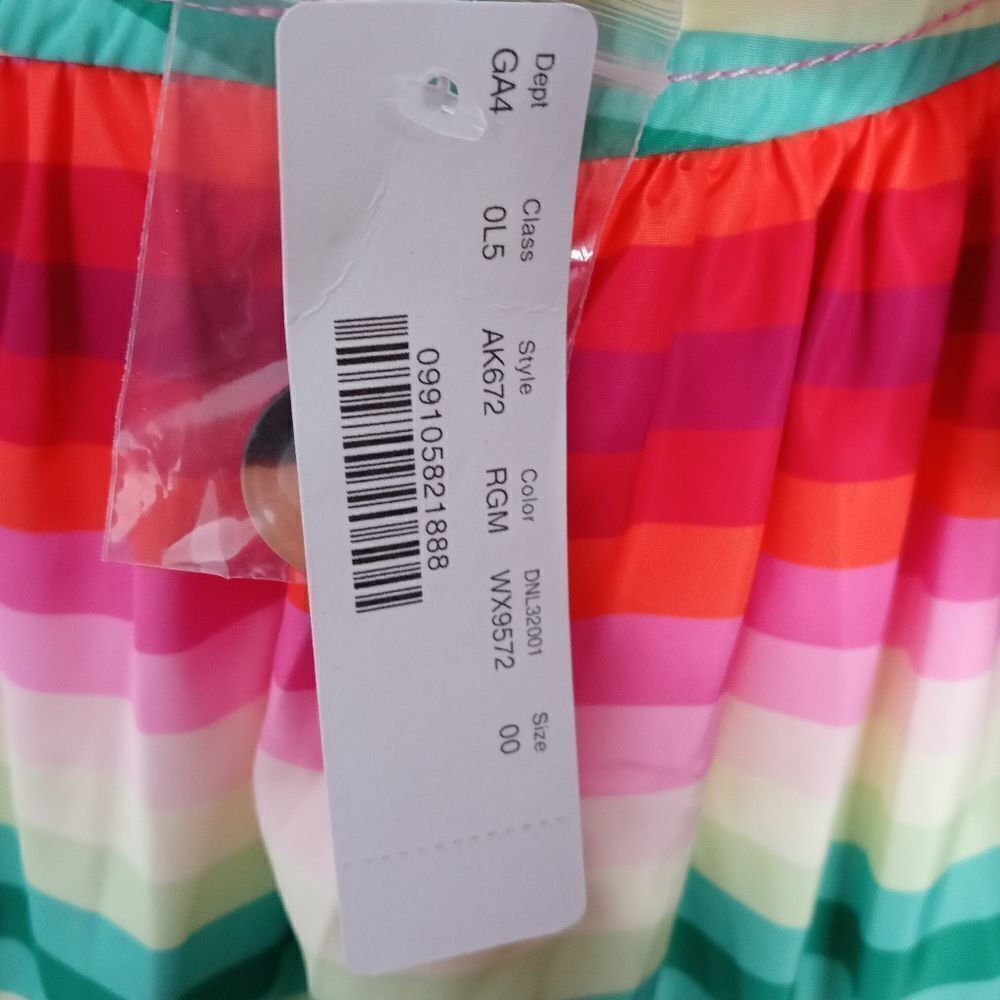 J.Crew multicolor tiered maxi dress size 00 - Picture 9 of 12